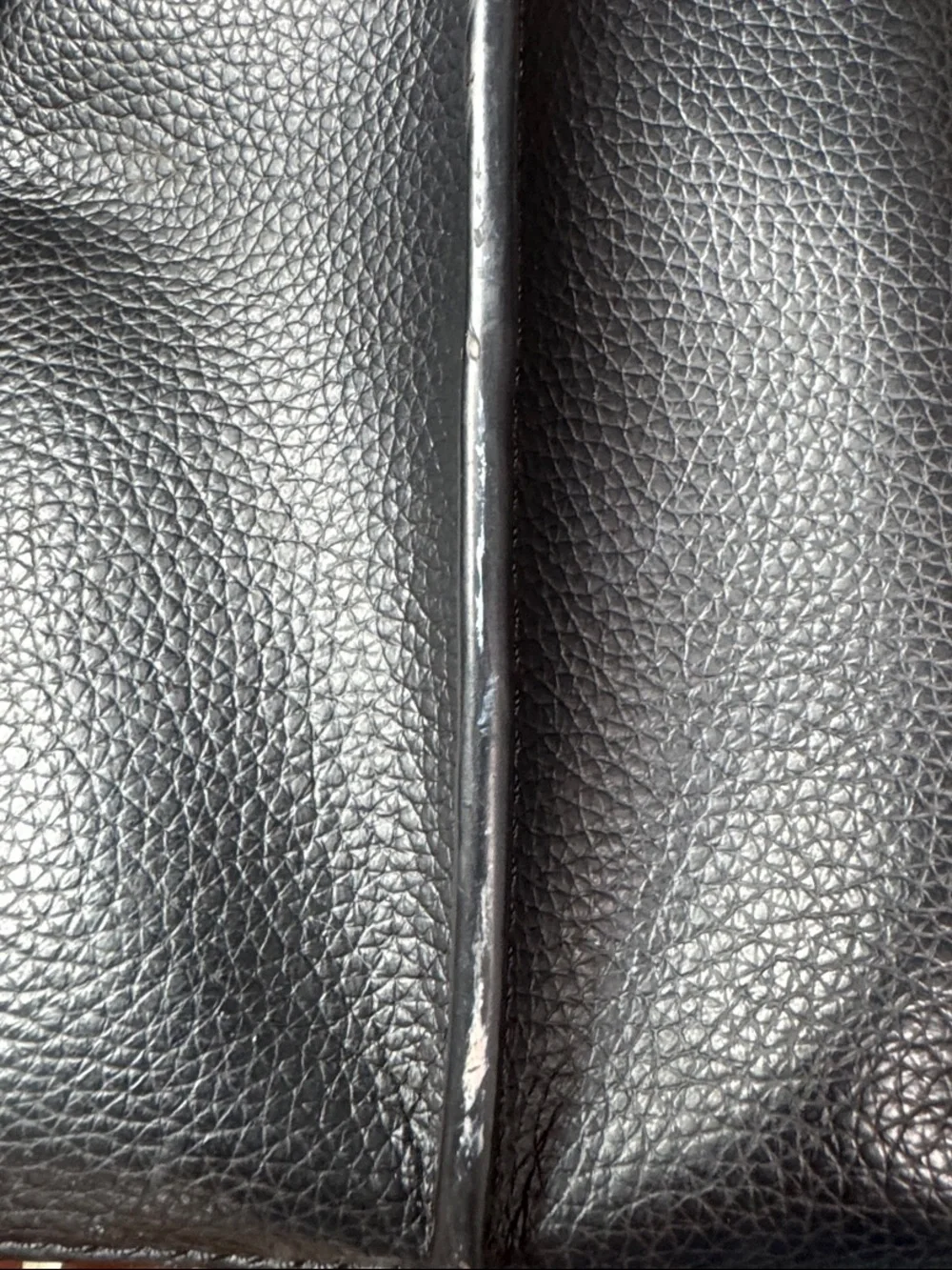 Coach Black Leather Tote with Red Interior